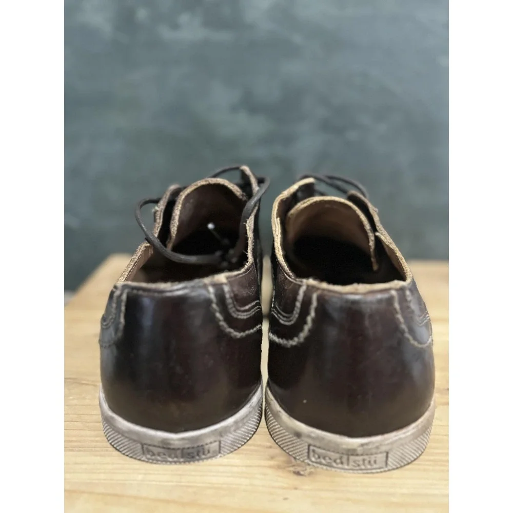 Bed|Stu Cobble Series Duncan‎ Sneakers Mens Size 9 Brown Leather